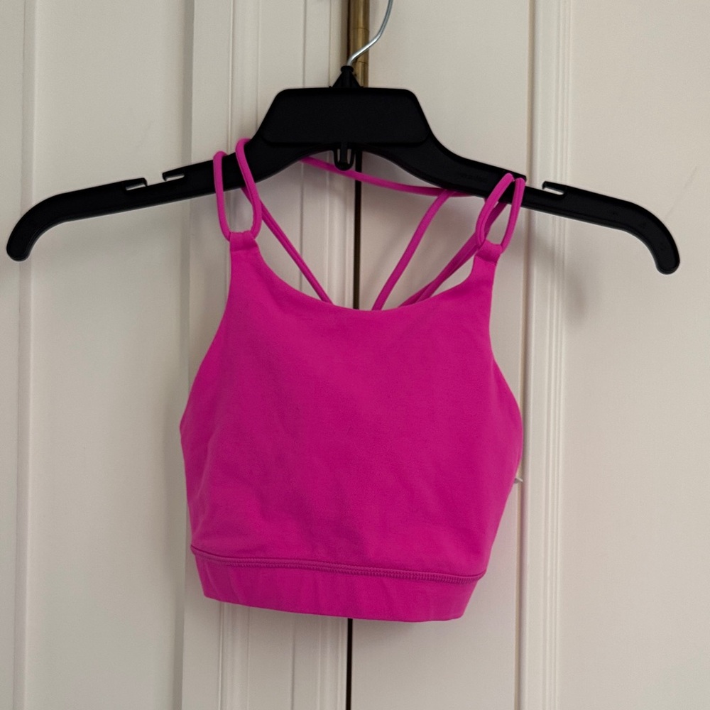 Lululemon hot pink sports bra size 4